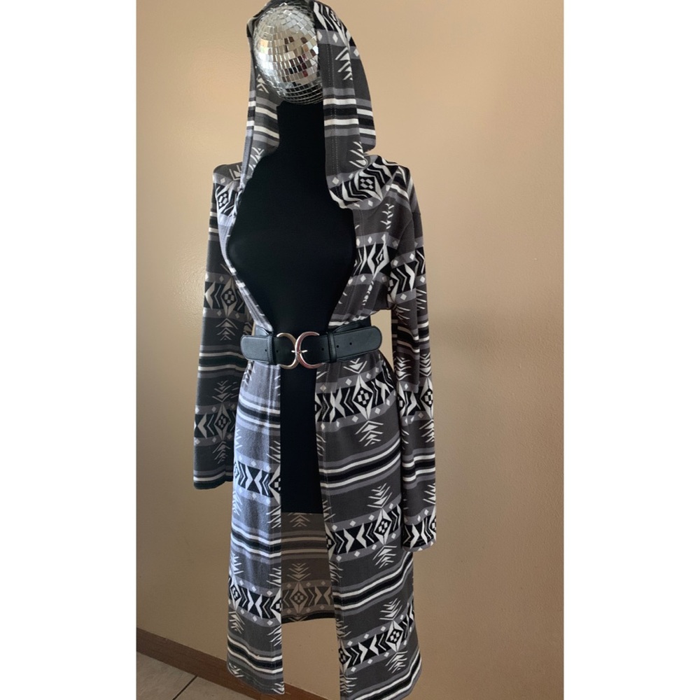 Long Hooded Cardigan